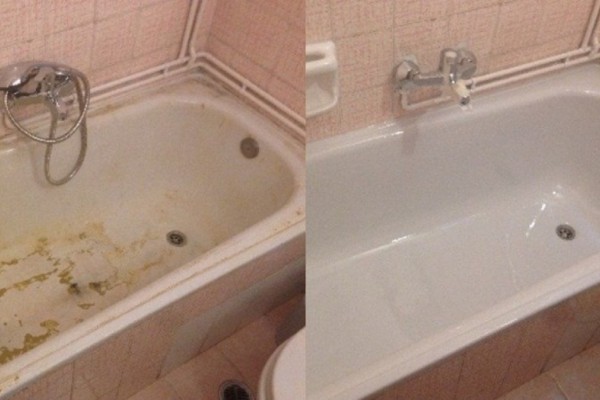 Καθαρισμός μπανιέρας: Εξαφανίστε άλατα, μούχλα και κιτρινίλα με 2 εύκολους τρόπους