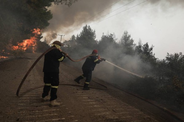 Φωτιά στην Βόρεια Εύβοια – Καίγεται δασική έκταση