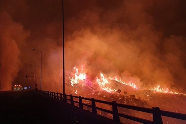 Συναγερμός στην Πάτρα: Φωτιά στην Αρόη κοντά σε σπίτια!