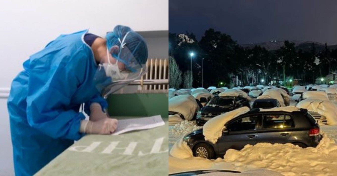 Γιατρός αποκλείστηκε στο Σωτηρία από τα χιόνια και δούλευε σερί 48 ώρες μακριά από την 3χρονη κόρη της