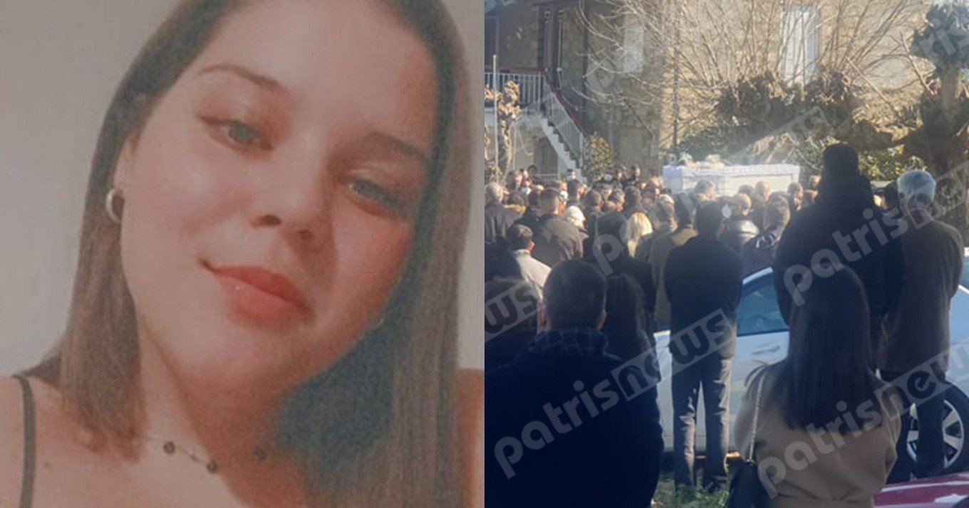 Ανείπωτη θλίψη στην κηδεία της 17χρονης Ελένης που σκοτώθηκε σε τροχαίο – Τραγική φιγούρα ο πατέρας της