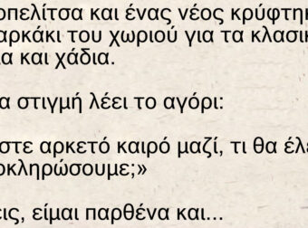 Ανέκδοτο: Μια κοπελίτσα και ένας νέος κρύφτηκαν στο παρκάκι του χωριού για τα κλασικά φιλάκια